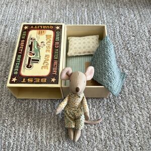 Maileg Little Brother Mouse in Box, new